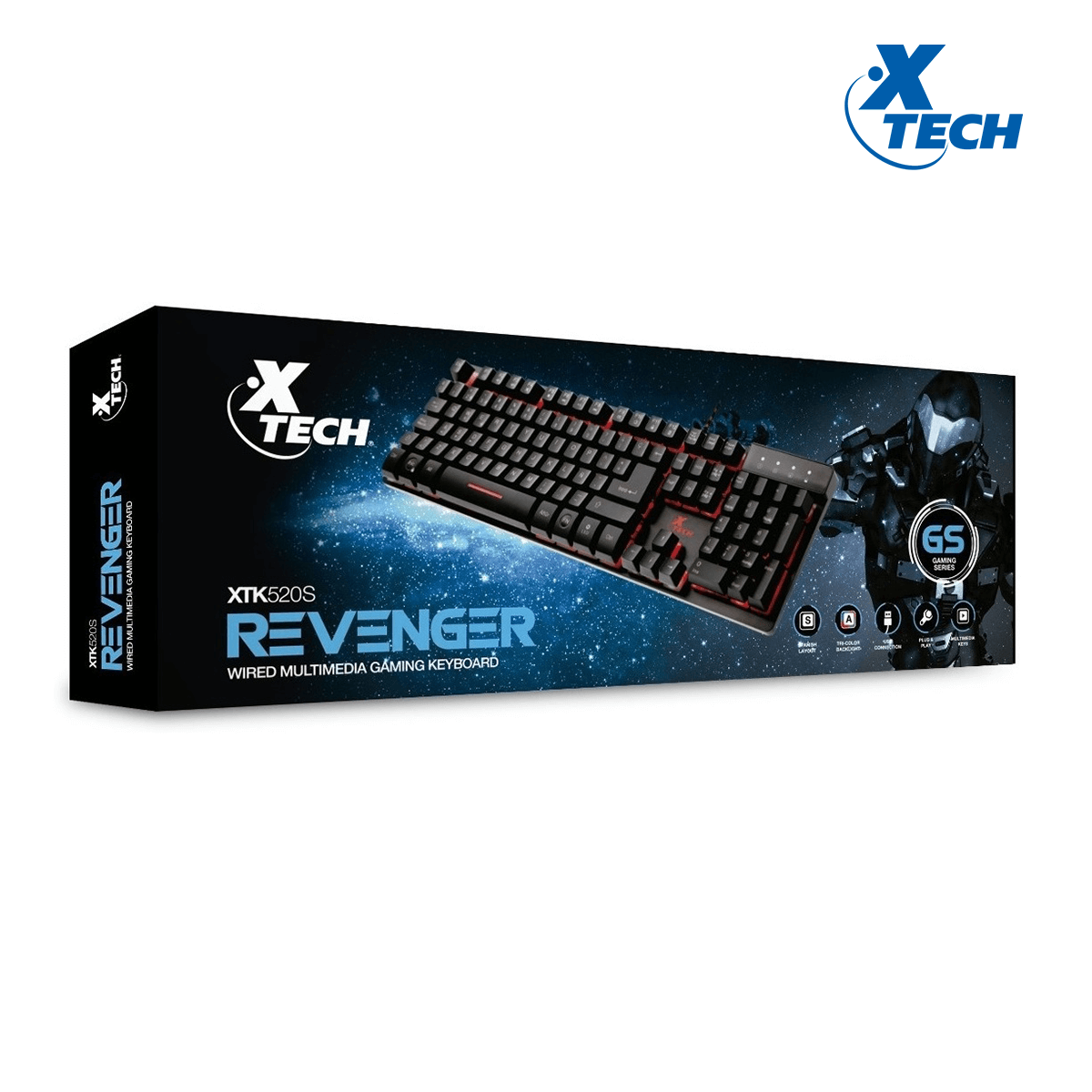 Teclado Xtech Armiger XTK 520s Revenger