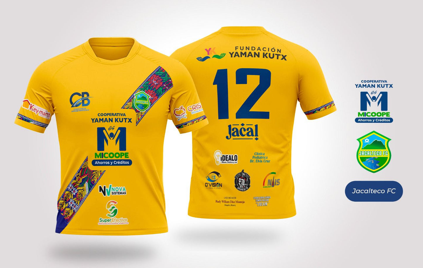 Segundo Uniforme Jacalteco FC Amarillo para Niños